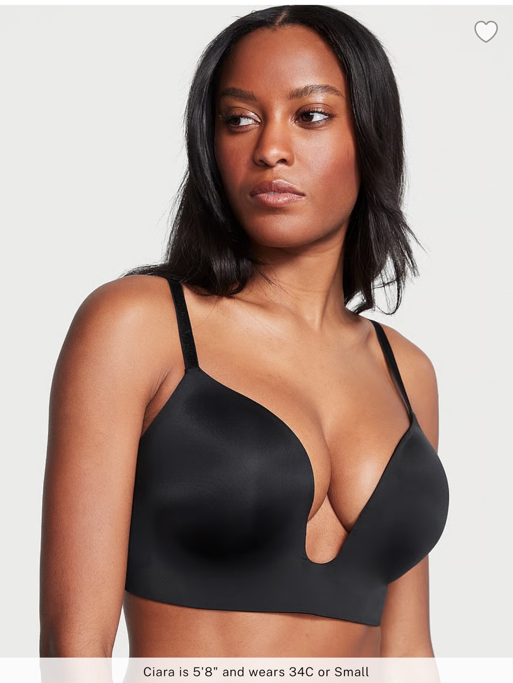 NWOT-Victoria's Secret Black Plunge U-Shape Bra- 36D